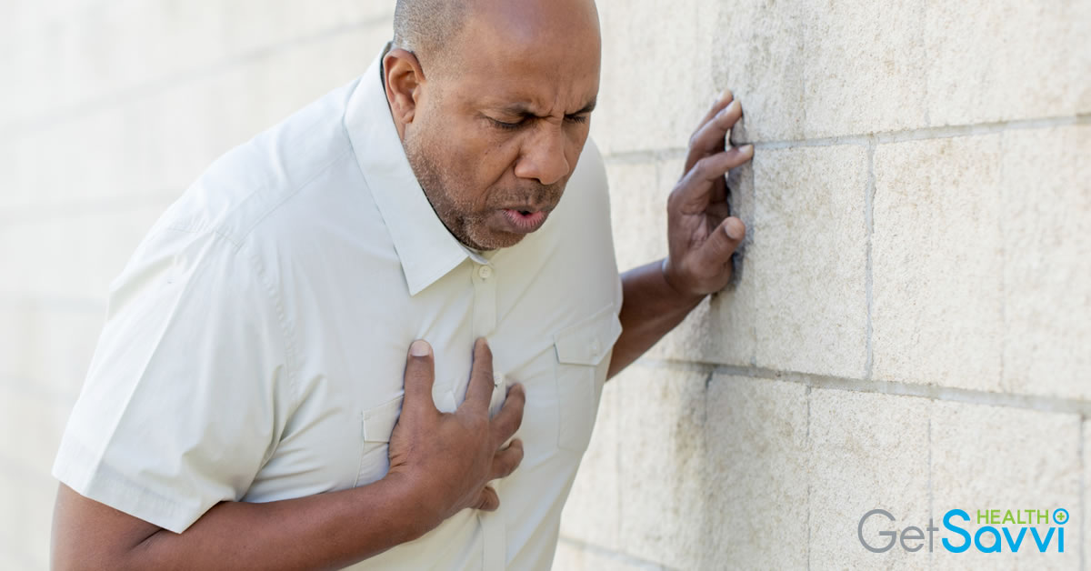 Man having heart attack